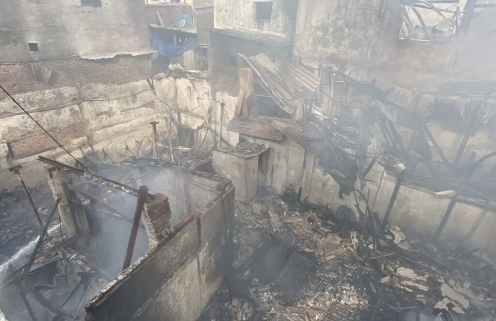 Mumbai's Dharavi Area Catches Fire On Tuesday
